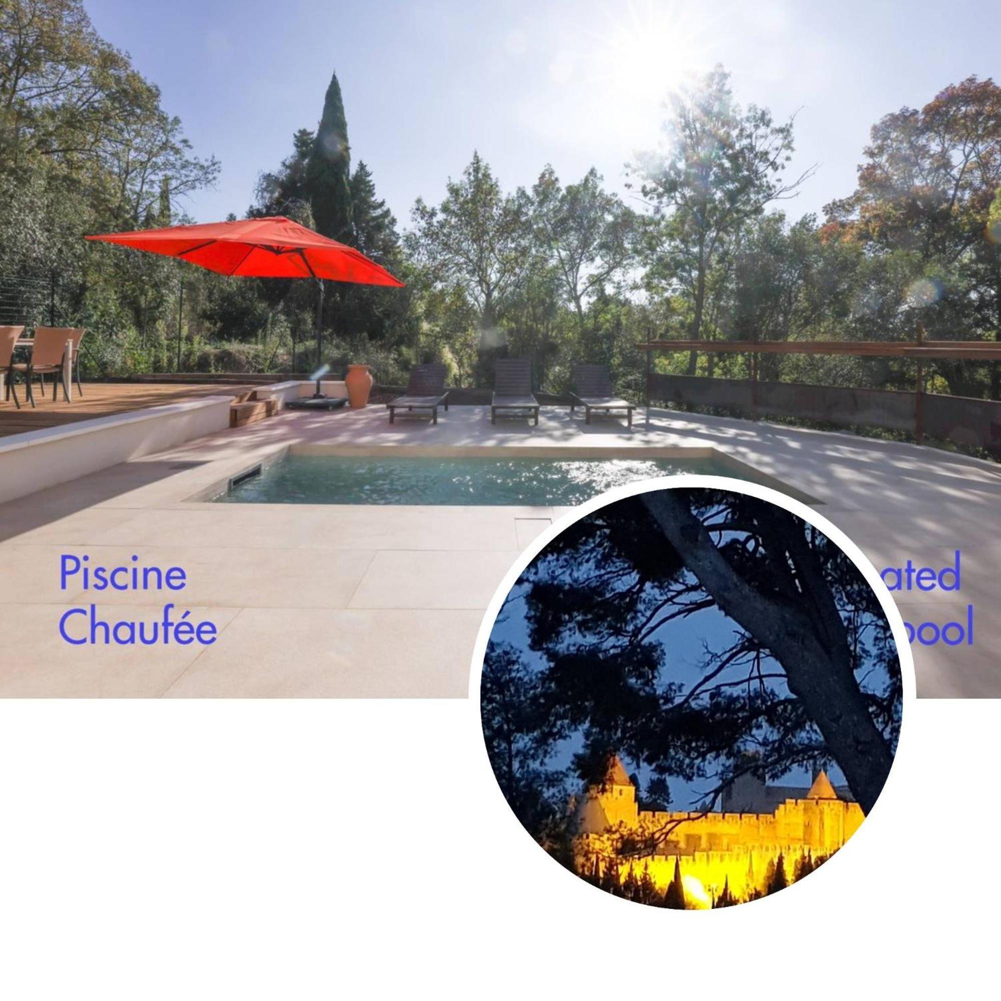 Villa St Francois Piscine Privee Chauffee ,Clim ,Parking Gratuit Carcassonne Exterior foto